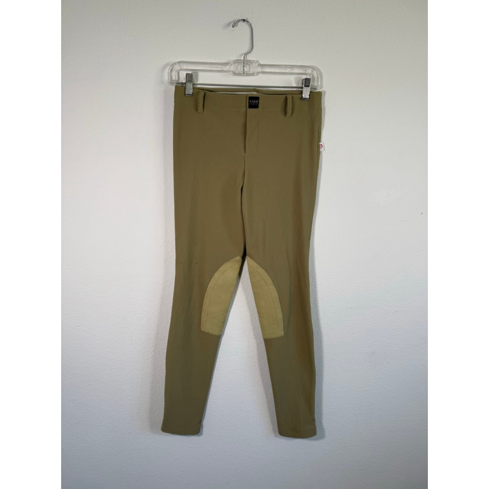 Women's Devon Aire Green Ribbed‎ Riding Pants L